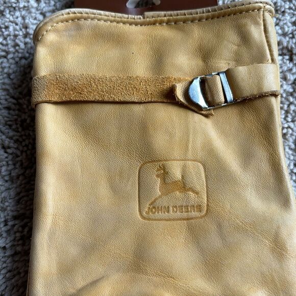 NWT John Deere Driver Work Gloves Cowhide Leather Size Large - Picture 4 of 6
